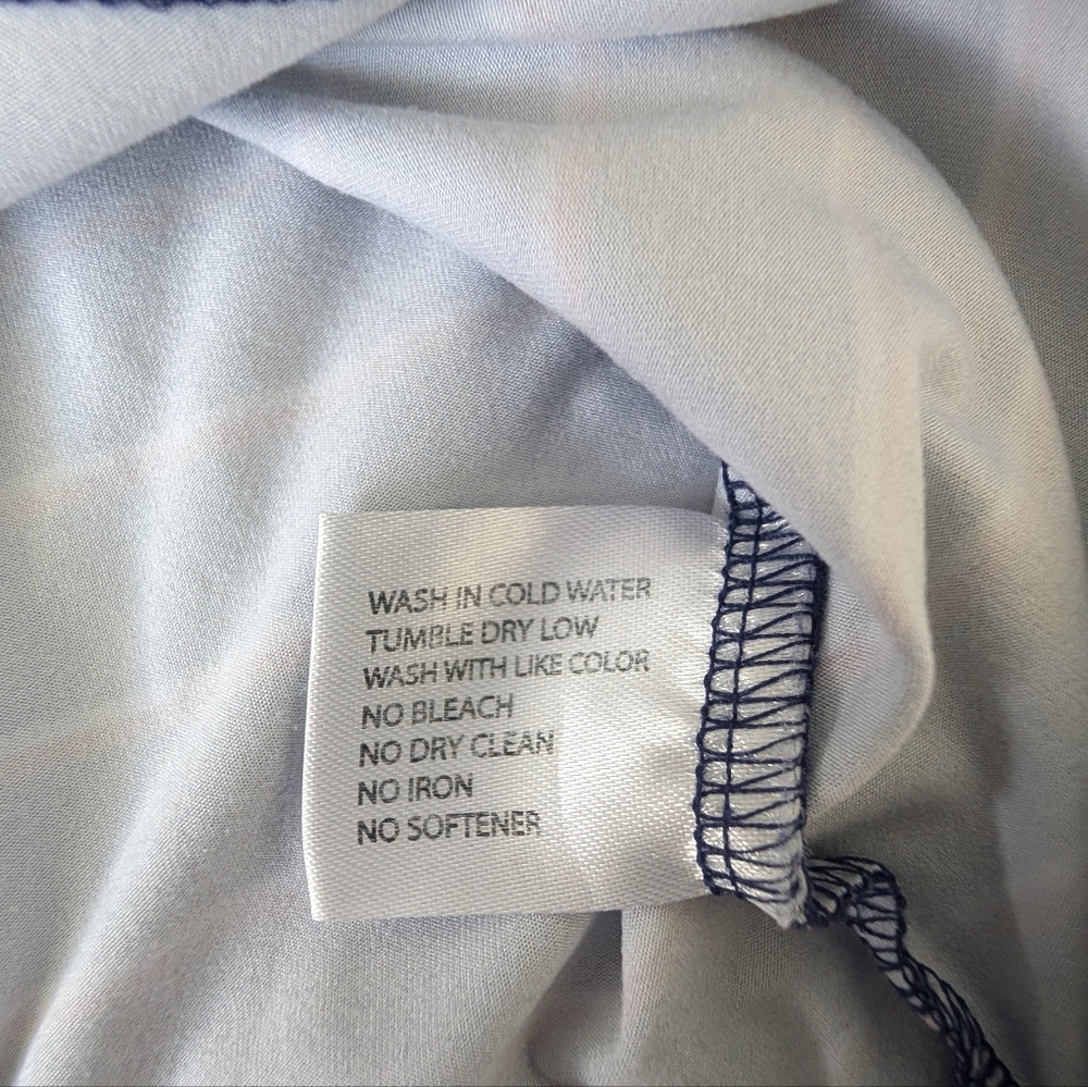 Rhoback Quarter Zip Patriotic Long Sleeve Polo Golf Shirt Men's Size Medium - Picture 7 of 9